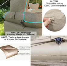 Air sofa with Built-in Pump for Home Outdoor Camping Travel 880 lbs