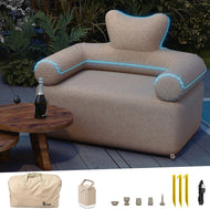 Air sofa with Built-in Pump for Home Outdoor Camping Travel 880 lbs