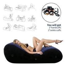 Sex S-Shape Air Sofa Inflatable Pillow for Bedroom