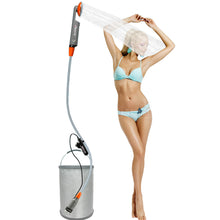 Portable Camping Shower Pump with USB Rechargeable Battery 6-Ft Hose freeshipping - CamperGear X