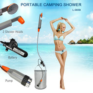 Portable Camping Shower Pump with USB Rechargeable Battery 6-Ft Hose freeshipping - CamperGear X