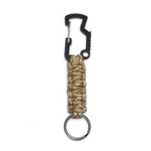 Alloy Survival Climbing Keychain Umbrella Rope Woven Multifunctional Carabiner freeshipping - CamperGear X