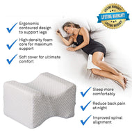 Comfort Memory Foam Knee Pillow with Adjustable and Removable Leg Strap freeshipping - CamperGear X