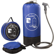 Portable Outdoor Camping Shower Bag with Pressure Foot Pump & Shower 4 Gallons freeshipping - CamperGear X