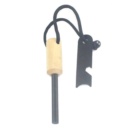 Fire Starter | 5/16”, 3/8” or 1/2” Thick Bushcraft Fire Steel with Handcrafted Wood Handle freeshipping - CamperGear X