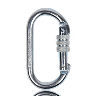 Climbing Carabiner – UIAA Certified 25 kN 5620 LB – Oval Locking Steel Carabiner Clip freeshipping - CamperGear X