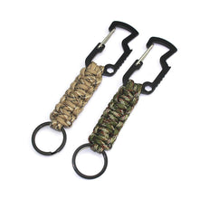 Alloy Survival Climbing Keychain Umbrella Rope Woven Multifunctional Carabiner freeshipping - CamperGear X