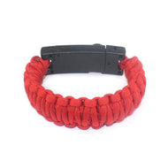 Paracord Knife Bracelet Adjustable Survival Cord Bracelets with Flint Fire freeshipping - CamperGear X