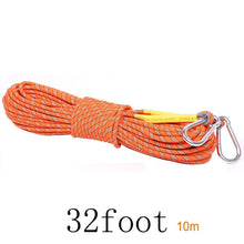 Outdoor Climbing Rope 10M(32ft) 20M(64ft) 30M (98ft) 50M (160ft) Safe Utility Rope,Rock Escape Rope,Static Climbing Rope,8mm Diameter Rope freeshipping - CamperGear X