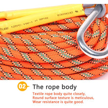 Outdoor Climbing Rope 10M(32ft) 20M(64ft) 30M (98ft) 50M (160ft) Safe Utility Rope,Rock Escape Rope,Static Climbing Rope,8mm Diameter Rope freeshipping - CamperGear X