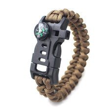 Paracord Survival Bracelet with Rope, 5-in-1 Tactical Bracelet Fire Starter, Compass freeshipping - CamperGear X