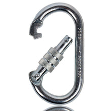 Climbing Carabiner – UIAA Certified 25 kN 5620 LB – Oval Locking Steel Carabiner Clip freeshipping - CamperGear X