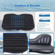 Back Flocking Surface Car Travel Inflatable Mattress Air Bed Camping with 2 Air Pillows freeshipping - CamperGear X