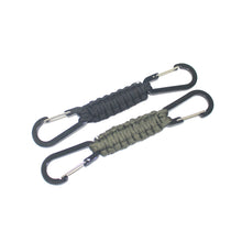 Paracord Keychain with Carabiner, Set of 5 Braided Lanyard Utility Ring Hook freeshipping - CamperGear X