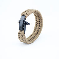 Tactical Paracord Umbrella Rope Bracelet Steel Buckle Rope Paracord Bracelet Adjustable Outdoor Survival Bracelet freeshipping - CamperGear X