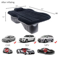 Back Flocking Surface Car Travel Inflatable Mattress Air Bed Camping with 2 Air Pillows freeshipping - CamperGear X