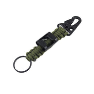 Paracord Keychain Carabiner 2PCS Pack Survival Paracord Lanyard with Fire Starter freeshipping - CamperGear X