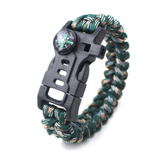 Paracord Survival Bracelet with Rope, 5-in-1 Tactical Bracelet Fire Starter, Compass freeshipping - CamperGear X