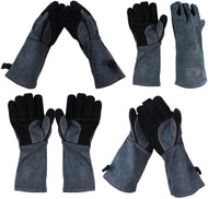 Leather BBQ Gloves, Heat Resistant Gloves with 16 inches Long Sleeve for Oven,Microwave freeshipping - CamperGear X