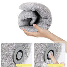 Foldable Vehiclemounted Massage Neck Pillow Lint Material Practical Electric Inflatable Massage Neck Pillow Durable for Massaging (Grey Neck Pillow)