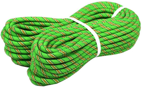 Static Climbing Rope 9.5mm 10.5mm 12mm Robust Nylon Rock ORANGE/GREEN/WHITE freeshipping - CamperGear X