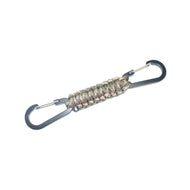 Paracord Keychain with Carabiner, Set of 5 Braided Lanyard Utility Ring Hook freeshipping - CamperGear X