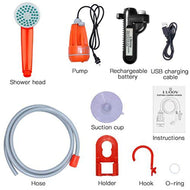 Portable Camping Shower with USB Rechargeable Battery for Outdoor Camping, Hiking freeshipping - CamperGear X