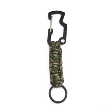 Alloy Survival Climbing Keychain Umbrella Rope Woven Multifunctional Carabiner freeshipping - CamperGear X