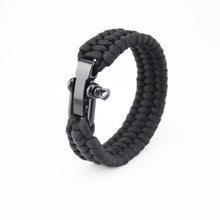 Tactical Paracord Umbrella Rope Bracelet Steel Buckle Rope Paracord Bracelet Adjustable Outdoor Survival Bracelet freeshipping - CamperGear X