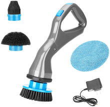 Rechargeable Electric Spin Power Scrubber Cleaning Brush with 4 Replaceable Brush Heads freeshipping - CamperGear X