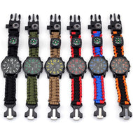 Equipped Outdoors 6 In 1 Paracord Survival Safety Watch with Fire Starter and Paracord freeshipping - CamperGear X