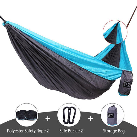 Camping Hammock Double & Single Portable Hammocks with 2 Hanging Ropes freeshipping - CamperGear X