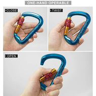 Carabiner Clip Aluminium Wiregate Lightweight Heavy Duty Large Strong Durable D-Ring Hooks freeshipping - CamperGear X