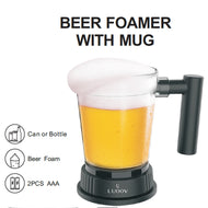 Electric Ultrasonic Beer Bubblers Beer Foaming Machine Special Purpose for Bottled Beer Foam with Cup