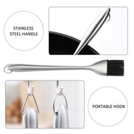 Grilling BBQ Baking, Pastry, and Oil Stainless Steel Brushes with Back up Silicone Brush Heads freeshipping - CamperGear X