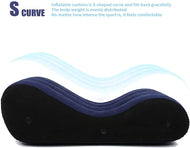 Sex S-Shape Air Sofa Inflatable Pillow for Bedroom